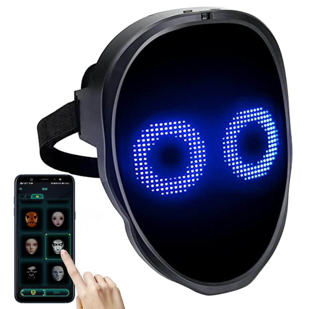 Amazon.com: brookhaus Led Mask, Bluetooth App Controlled